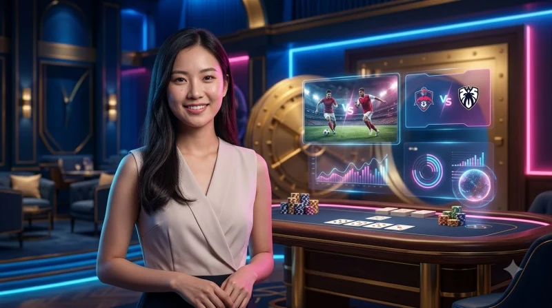 Ảnh minh họa tablet hiển thị giao diện theo dõi trận đấu esports hiện đại