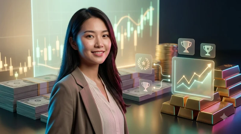 Biểu đồ tăng trưởng và quản lý tài chính minh họa lợi ích của việc chủ động theo dõi giao dịch