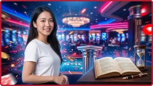 Cận cảnh bàn baccarat với bài và chip, giới thiệu trò chơi baccarat là gì