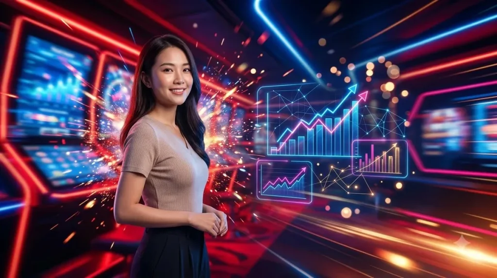 Cảnh quan thành phố hiện đại qua phòng lounge sang trọng