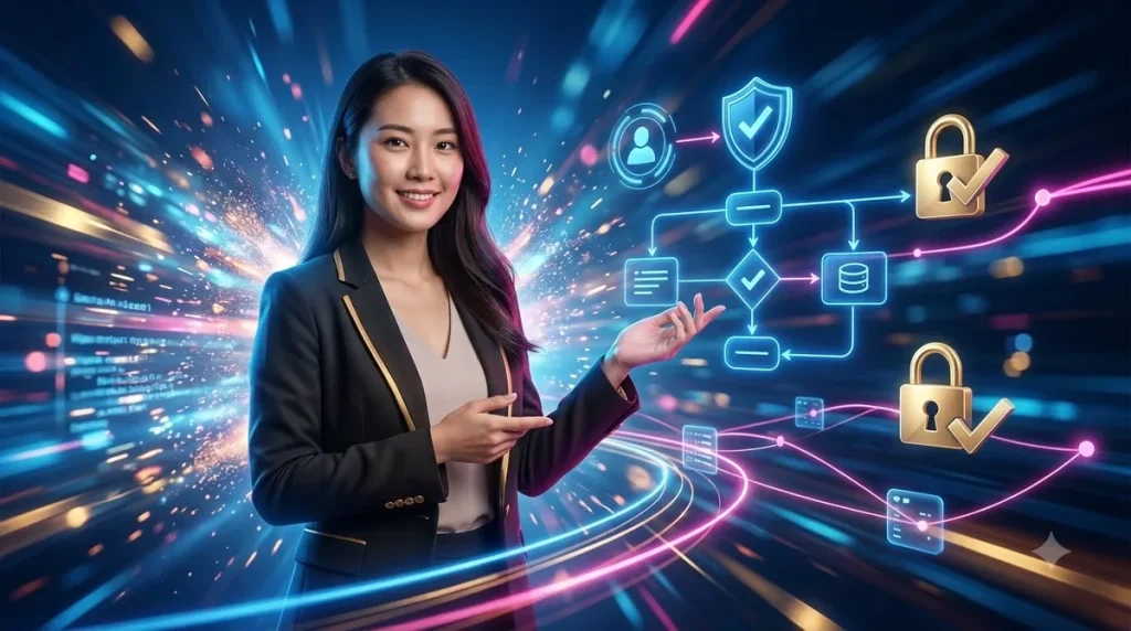 Biểu tượng bảo mật trong quy trình đăng ký CM88 trực tuyến