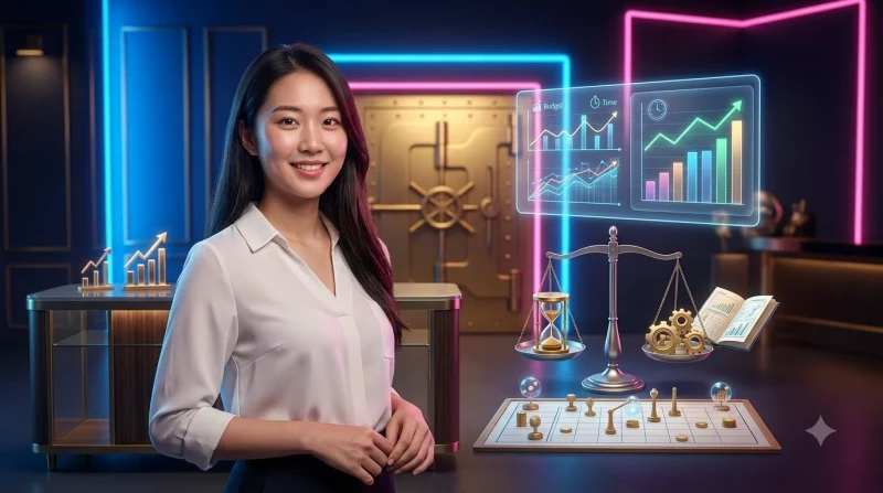 Minh họa các lợi ích và điểm đáng chú ý của Quản lý thời gian và ngân sách CM88.