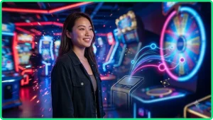 Minh họa cách dòng thanh toán slot nối các biểu tượng trên các cuộn slot