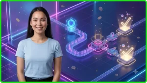 Minh họa trải nghiệm sử dụng ứng dụng giải trí trên điện thoại một cách thuận tiện