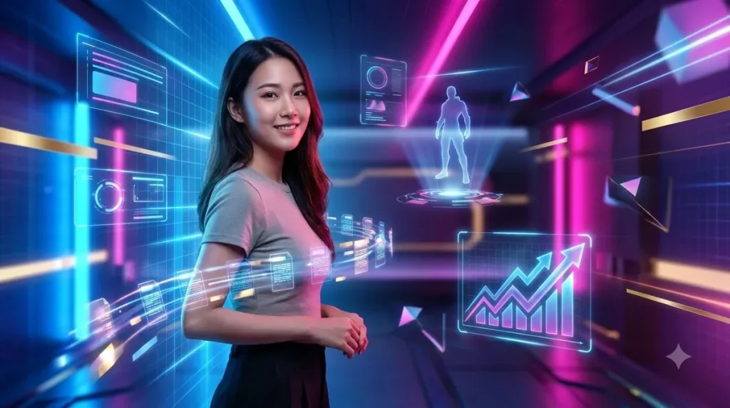 Màn hình hiển thị các tin tức quan trọng về game và giải trí